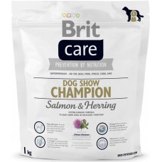 Brit Care (Брит Кеа) Dog Show Champion (1 кг) корм для выставочных собак лосось плюс сельдь с рисом